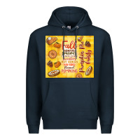 Navy pumpkin pie and family Premium Hoodie - TumblerDesignByShophia