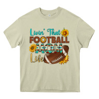 Mossy livin' that football mom life Heavy Core Tee - HRA Design Shop
