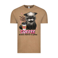 Vintage Coffee coffee because murder is wrong grumpy cat Vintage Tee - JahusDesignShop
