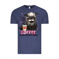 Vintage Denim coffee because murder is wrong grumpy cat Vintage Tee - JahusDesignShop