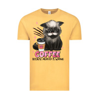 Vintage Mustard coffee because murder is wrong grumpy cat Vintage Tee - JahusDesignShop