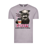 Coffee Because Murder Is Wrong Grumpy Cat Vintage Tee | Teevron