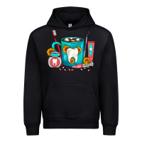 Black Dentist Coffee Urban Hoodie - FaDigitalArtStudio