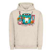 Pigment French Oak Dentist Coffee Urban Hoodie - FaDigitalArtStudio