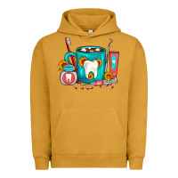 Pigment Peanut Butter Dentist Coffee Urban Hoodie - FaDigitalArtStudio