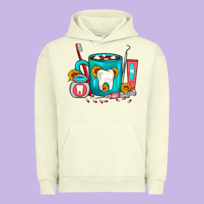 Dentist Coffee Urban Hoodie Designed By Fadigitalartstudio