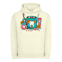 Pigment Pistachio Dentist Coffee Urban Hoodie - FaDigitalArtStudio