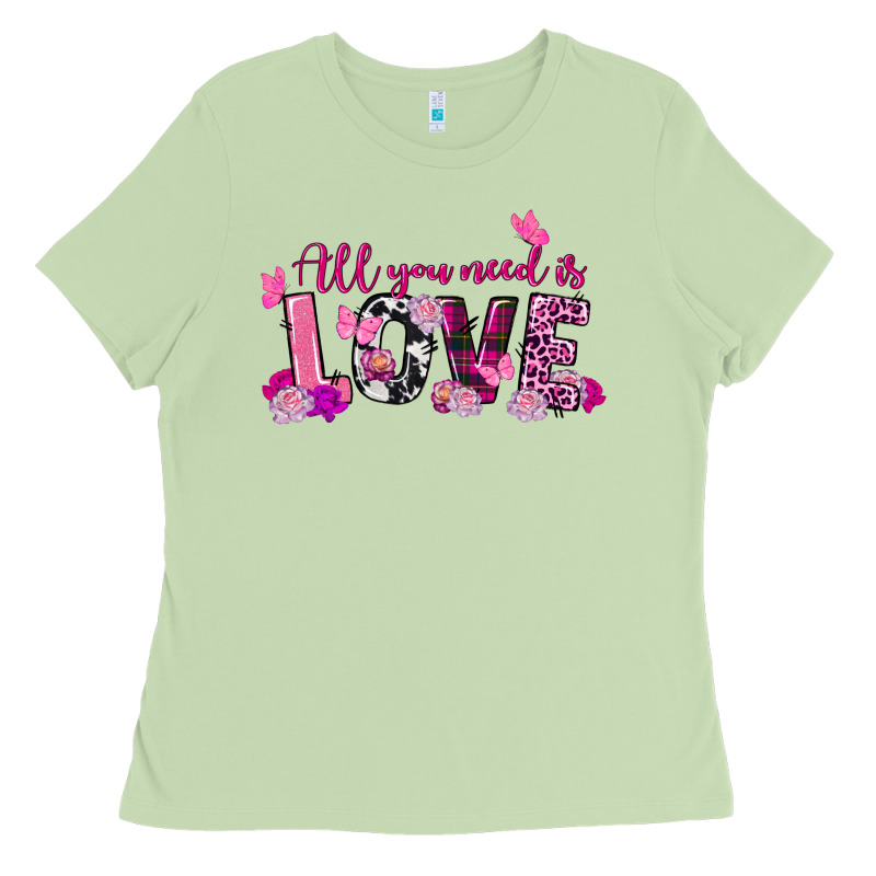 All You Need Is Love Valentine's Day Ladies Tee by FaDigitalArtStudio | Teevron