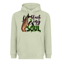Matcha Black my soul Heavyweight Hoodie - NancyCooperArtShop