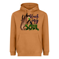 Meerkat Black my soul Heavyweight Hoodie - NancyCooperArtShop