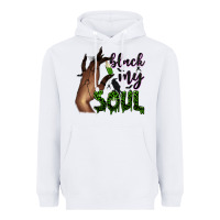 White Black my soul Heavyweight Hoodie - NancyCooperArtShop