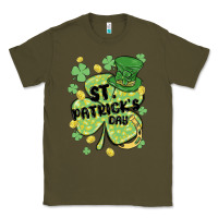 Army Green st. patrick's day shamrock Classic Tee - MaliasSmallBusiness