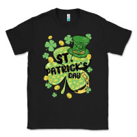 Black st. patrick's day shamrock Classic Tee - MaliasSmallBusiness