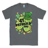 Charcoal Heather st. patrick's day shamrock Classic Tee - MaliasSmallBusiness