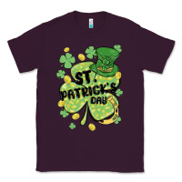 Plum st. patrick's day shamrock Classic Tee - MaliasSmallBusiness