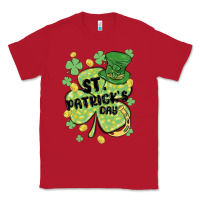 Red st. patrick's day shamrock Classic Tee - MaliasSmallBusiness