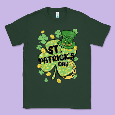 St. Patrick's Day Shamrock Classic Tee Designed By Maliassmallbusiness
