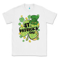 White st. patrick's day shamrock Classic Tee - MaliasSmallBusiness