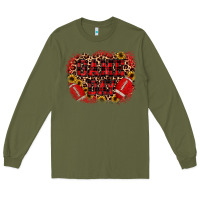 Army Green game day football Long Sleeve Tee - JahusDesignShop