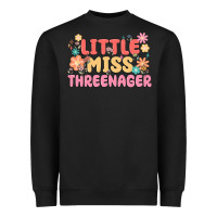 Black little miss threenager Heavyweight Sweatshirt - MaliasSmallBusiness