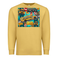 Antique Gold school bus Premium Sweatshirt - texasbilliewilder