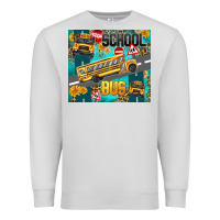 Dove Grey school bus Premium Sweatshirt - texasbilliewilder