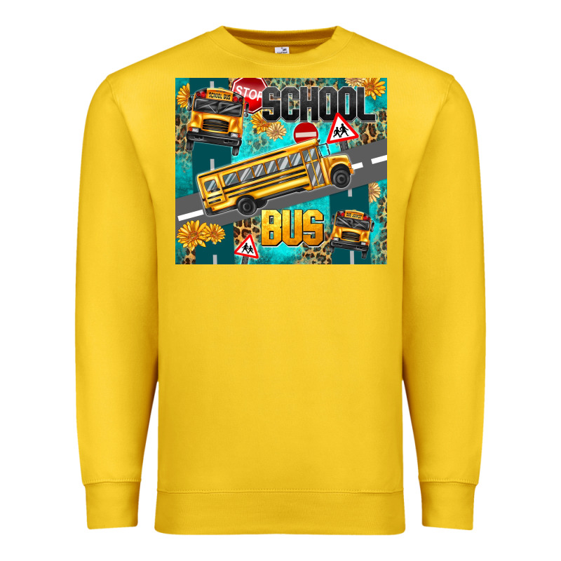 School Bus Premium Sweatshirt by texasbilliewilder | Teevron