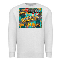 Oatmeal Heather school bus Premium Sweatshirt - texasbilliewilder