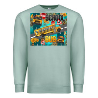 Seafoam school bus Premium Sweatshirt - texasbilliewilder
