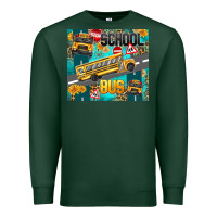 Sports Green school bus Premium Sweatshirt - texasbilliewilder