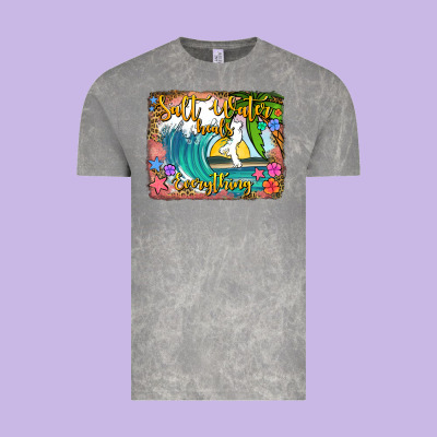 Salt Water Heals Everything Vintage Tee Designed By Jasminsmagicworld