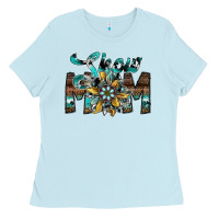 Baby Blue show mom Ladies Tee - SublimationCraftShop