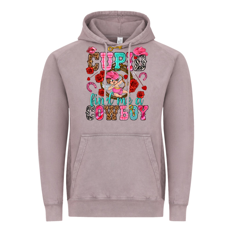 Cupid Find Me A Cowboy Vintage Hoodie by NancyCooperArtShop | Teevron