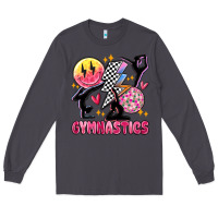 Smoke retro gymnastics Long Sleeve Tee - MaliasSmallBusiness