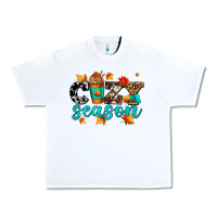 White cozy season with coffee cup Urban Heavy Tee - AdoDesignShop