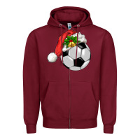 Burgundy Christmas sports Zipper Hoodie - BarkalooDesign