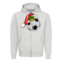 Dove Grey Christmas sports Zipper Hoodie - BarkalooDesign