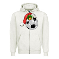 Oatmeal Heather Christmas sports Zipper Hoodie - BarkalooDesign