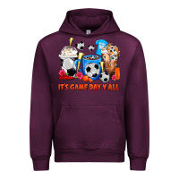 Mauve Wine It's Game Day Y'all Soccer Coffee Cups Urban Hoodie - FaDigitalArtStudio
