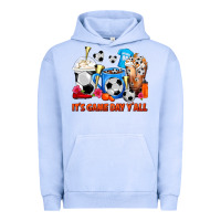 Pigment Grape Ice It's Game Day Y'all Soccer Coffee Cups Urban Hoodie - FaDigitalArtStudio