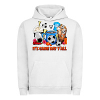 Pigment Lunar Rock It's Game Day Y'all Soccer Coffee Cups Urban Hoodie - FaDigitalArtStudio