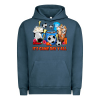 Pigment Midnight Navy It's Game Day Y'all Soccer Coffee Cups Urban Hoodie - FaDigitalArtStudio