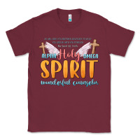 Burgundy holy spirit wonderful counselor Classic Tee - MaliasSmallBusiness