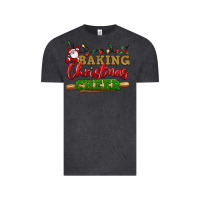 Vintage Black Baking Christmas cheer Vintage Tee - NancyCooperArtShop