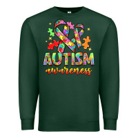 Sports Green Autism Awareness Premium Sweatshirt - NancyCooperArtShop