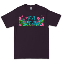 Plum cactus and flowers mama libbey glass Premium Tee - HRA Design Shop