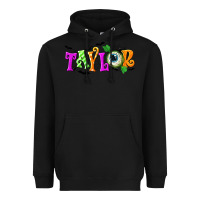Black Personalized Halloween Heavyweight Hoodie - NancyCooperArtShop