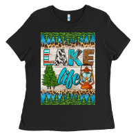 Black lake life air freshener Ladies Tee - HRA Design Shop