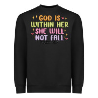 Black god is within her she will not fall Heavyweight Sweatshirt - MaliasSmallBusiness