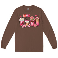 Chestnut valentines day coffee cups Long Sleeve Tee - MaliasSmallBusiness